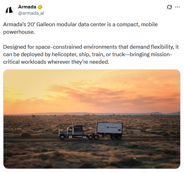 Armada portable data center