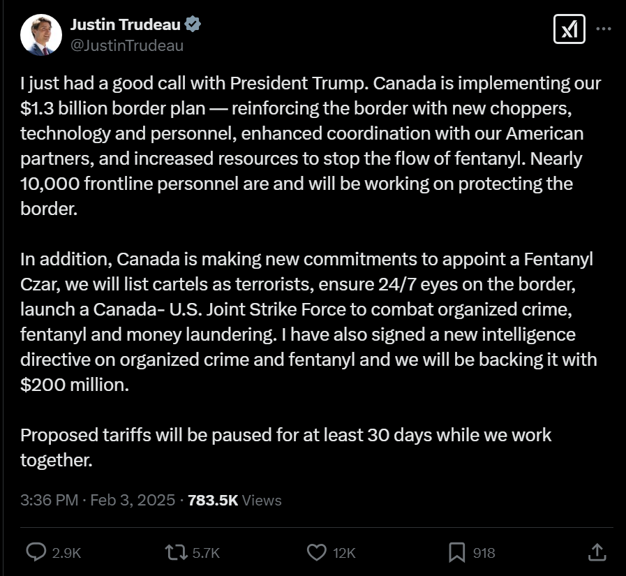 Canada Concedes To Tariffs