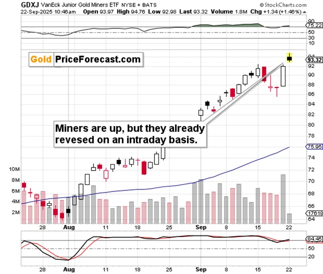 Gold, Silver, and Miners Haven't Declined Despite USD’s Bottom – YET - Image 4