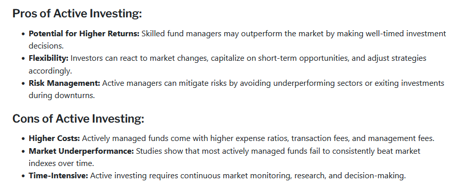 passive vs active investing