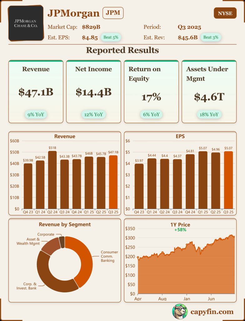 jp morgan jpm earnings data