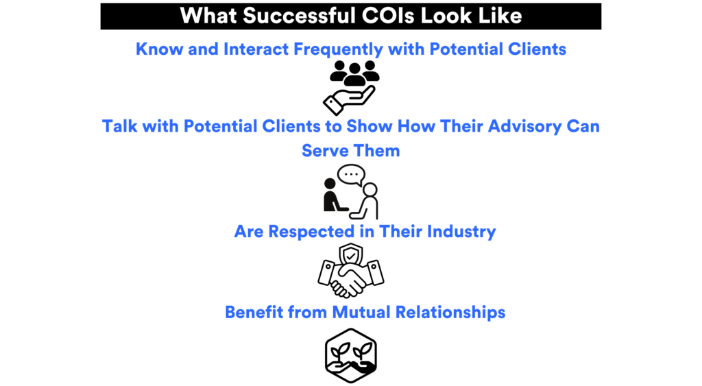 ways to know if a COI is successful or not