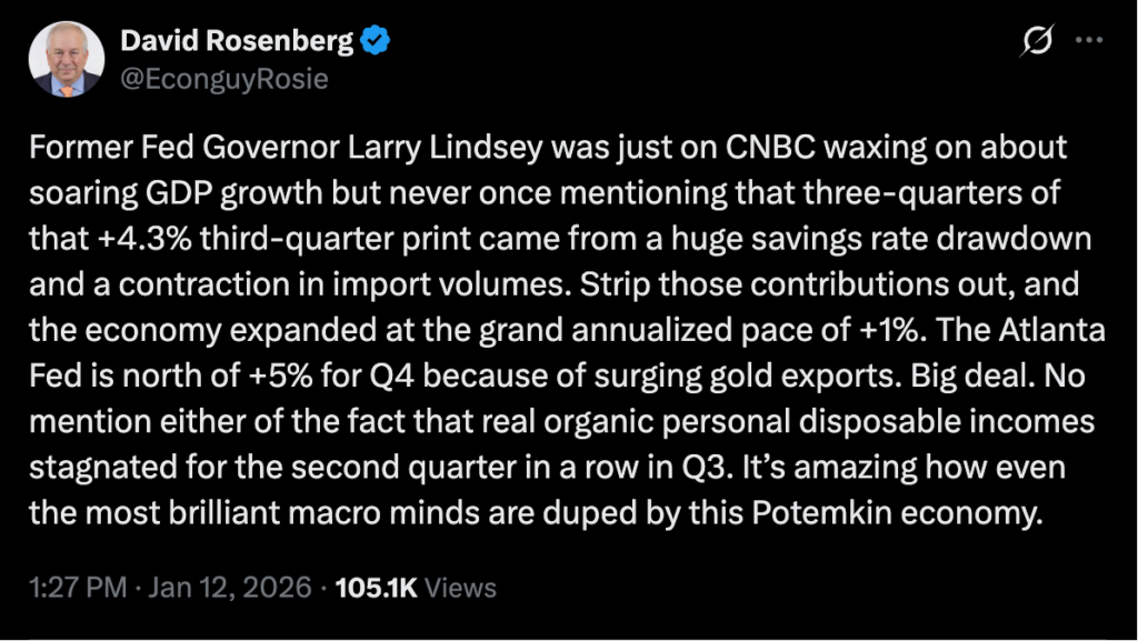 David Rosenberg on economic growth