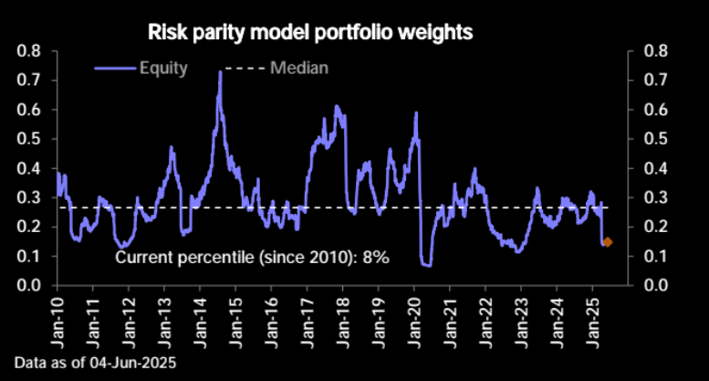Risk parity model weights