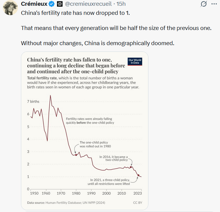 tweet china fertility rate