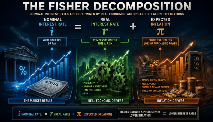 fisher decomposition rates yields inflation